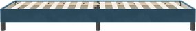 vidaXL Κρεβάτι Boxspring χωρίς Στρώμα Σκούρο Μπλε 80x220 εκ. Βελούδινο