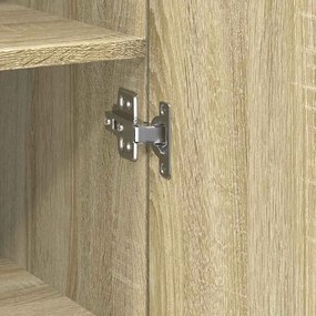 vidaXL Ντουλάπι Sonoma Δρυς 30x42,5x185 εκ. από Επεξεργασμένο Ξύλο