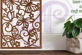 Σετ των 2 Intra απο ξύλο plywood 3mm-4mm πάχος Πινακίδα τοίχου Α4 Πεταλούδες, . Δίασταση 11x11 cm INTRAFABR-81477573