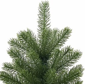 vidaXL Τεχνητό Χριστουγεννιάτικο Δέντρο Πράσινο 210 cm ΠΕ και PVC