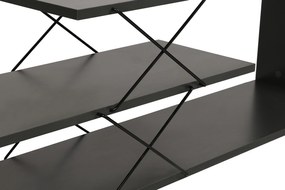 Έπιπλο Τηλεόρασης - Zigzag - Χρώμα Ανθρακί - 120x30x40εκ