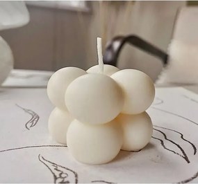 Σετ διακοσμητικών μίνι κεριών Λευκό 3x3 cm