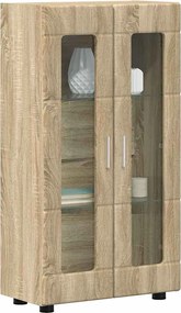 vidaXL Πλαϊνό γραφείο με ράφι FLORIN Δρύς Sonoma 55,5 x 29 x 100 εκ