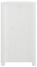 Βοηθητικό Ντουλάπι Λευκό 100x40x72 εκ. από Μασίφ Ξύλο Πεύκου - Λευκό