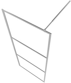 vidaXL Διαχωριστικό Ντουζιέρας Διαφανές 100 x 195 εκ. Γυαλί ESG