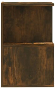 vidaXL Κομοδίνο Καπνιστή Δρυς 35 x 35 x 55 εκ. από Επεξεργασμένο Ξύλο
