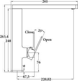 Sparke Mindy 05 Black Matt - Μπαταρία Κουζίνας