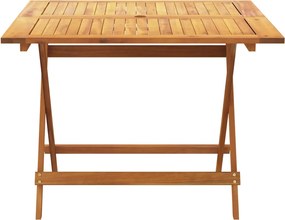 vidaXL Σετ Τραπεζαρίας Κήπου 5 τεμ. Κρεμ Ύφασμα/Μασίφ Πεύκου