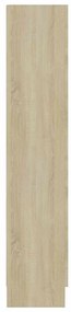 vidaXL Βιτρίνα Χρώμα Sonoma Δρυς 82,5 x 30,5 x 150 εκ. Επεξ. Ξύλο
