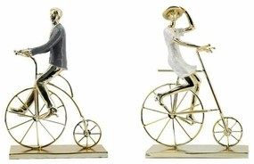 Διακοσμητική Φιγούρα DKD Home Decor Μέταλλο Αλουμίνιο Ρητίνη (22,5 x 11 x 33,5 cm) (x2)