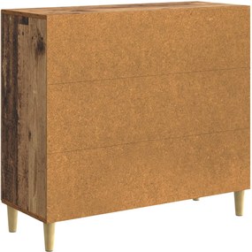 vidaXL Πλαϊνό γραφείο Παλαιωμένο ξύλο 89 x 34,5 x 80 εκ