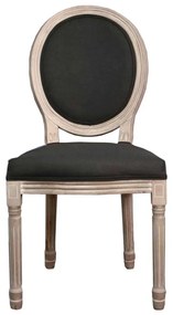 Καρέκλα Jameson Decape / Ύφασμα Μαύρο . Διάσταση: 49x55x95cm (Σετ 2 ΤΕΜ)