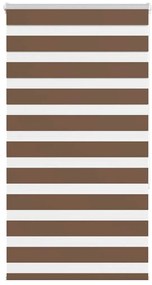 vidaXL Ζέβρα τυφλή Καφέ Πλάτος υφάσματος 65,9 εκ. Πολυεστέρας