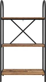 vidaXL Ράφι Βιβλίων 3 επιπέδων 60 x 30 x 109 εκ Επεξεργασμένο ξύλο