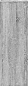 vidaXL Βάσεις Φυτών 2 Τεμ. Γκρι Sonoma 33x33x100εκ. Επεξεργασμένο Ξύλο