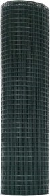 vidaXL Συγκολλητός φράχτης από σύρμα 2500 x 80 εκ Πράσινο