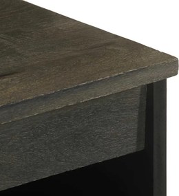 vidaXL Μπουφές Μαύρο 60x33x75 cm Μασίφ Ξύλο Μάνγκο