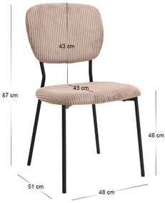 Σετ τραπεζαρία 5τμχ Roger - Kevin Megapap Mdf - ύφασμα χρώμα μαύρο εφέ μαρμάρου - μόκα 120x70x75εκ.