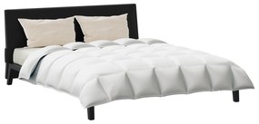 vidaXL Πάπλωμα Άλλο με μαξιλάρι 3 pcs Λευκό 240 x 200 cm Πούπουλο