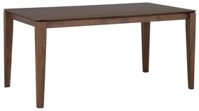 Τραπέζι Berwyn 1065, Σκούρο ξύλο, 75x90x160cm, 44 kg, Ινοσανίδες μέσης πυκνότητας, Ξύλο, Ξύλο: Καουτσούκ | Epipla1.gr