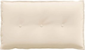 vidaXL Μαξιλάρι Πλάτης Μπεζ 80 x 50 cm Ύφασμα Μικροΐνας
