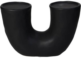 Κηροπήγιο ArteLibre Μαύρο Κεραμικό 23x9x15.5cm