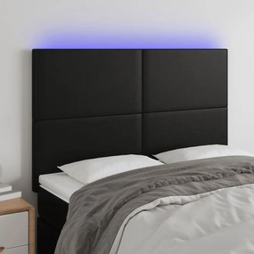 Κεφαλάρι Κρεβατιού LED Μαύρο 144x5x118/128 εκ 3122234