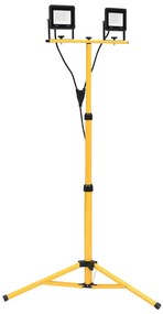 vidaXL Προβολέας LED με Τρίποδο Θερμό Λευκό 2 x 30 W