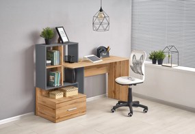 GROSSO desk votan oak / anthracite DIOMMI V-UA-GROSSO-D.WOTAN/ANTRACYT DIOMMI-60-22764