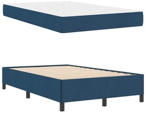 vidaXL Κρεβάτι με ελατήρια Μπλε, Μαύρο 120 x 190 cm