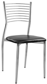 ΚΑΡΕΚΛΑ ELVIRA HM0025.02 ΜΕ ΚΑΘΙΣΜΑ ΑΠΟ ΜΑΥΡΟ PU 40X44X83 εκ.