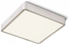 Πλαφονιέρα Φωτιστικό Οροφής Led HUE SQ DIMM H3,4 Φ22,8 Rendl R13091 Ασημί