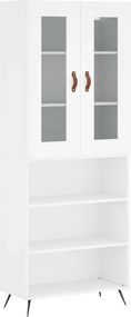 vidaXL Ντουλάπι Λευκό 69,5x34x180 εκ. από Επεξεργασμένο Ξύλο