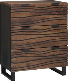 vidaXL Σετ Μπουφέδων 2 pcs Καρυδιά 120 x 33,5 x 75 εκ