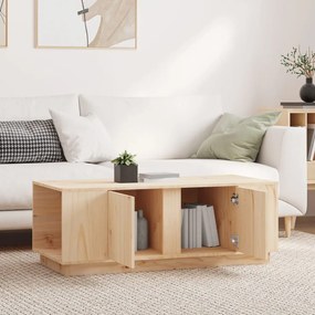vidaXL Τραπεζάκι Σαλονιού Γκρι 110x50x40 εκ. από Μασίφ Ξύλο Πεύκου