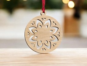 Intra απο ξύλο plywood 3mm-4mm πάχος – Μπιχλιμπίδι διακοσμήσεων χριστουγεννιάτικων δέντρων 30x30 cm INTRAVECTRY-MY546938