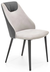 K470 chair light grey/dark grey DIOMMI V-CH-K/470-KR-J.POPIEL/C.POPIEL DIOMMI-60-21266