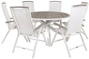 Σετ Τραπέζι και καρέκλες Dallas 2392, Polyξύλο, Ύφασμα | Epipla1.gr