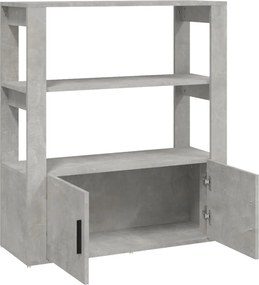 vidaXL Ντουλάπι Γκρι Σκυροδέματος 80x30x90 εκ. Επεξεργασμένο Ξύλο