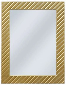 Καθρέπτης Ριγέ 15-00-50021-3 60x80cm Gold Marhome Ξύλο,Γυαλί