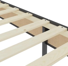 vidaXL Κρεβάτι Boxspring Σκούρο Γκρι 160 x 200 εκ. Υφασμάτινο