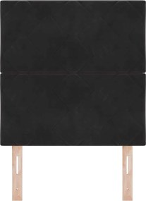 vidaXL Κεφαλάρι Μαύρο 80 cm Βελούδο