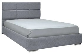Κρεβάτι Διπλό Berlin 887-223-003 175x214x115cm (Για Στρώμα 160x200cm) Grey Διπλό