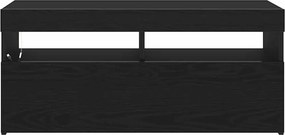 vidaXL Ντουλάπι TV 90 x 35 x 40 εκ. Μαύρη Οξυά Επεξεργασμένο Ξύλο