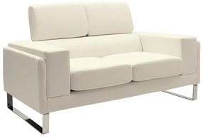 Καναπές Shea 2θέσιος PU ivory-inox 158x80x87εκ 158x80x87 εκ.