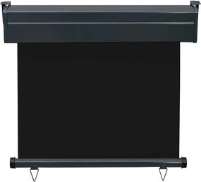 vidaXL Σκίαστρο Βεράντας Πλαϊνό Μαύρο 85 x 250 εκ.