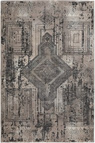 Χαλί Indilook 4465A 26 Dark Grey-Black Βιοκαρπέτ 240X300cm
