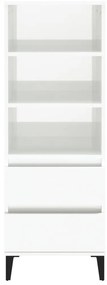vidaXL Ντουλάπι Γυαλιστερό λευκό 40x36x110 εκ. από Επεξεργασμένο Ξύλο