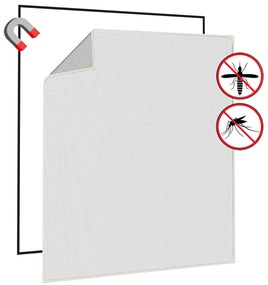 vidaXL Σήτα Εντόμων Μαγνητική για Παράθυρα Λευκή 120 x 140 εκ.
