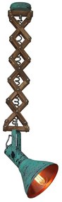 Φωτιστικό Οροφής Κρεμαστό HL-251-1A 77-3102 Up-Down Mini Green Homelighting Metal,Wood
